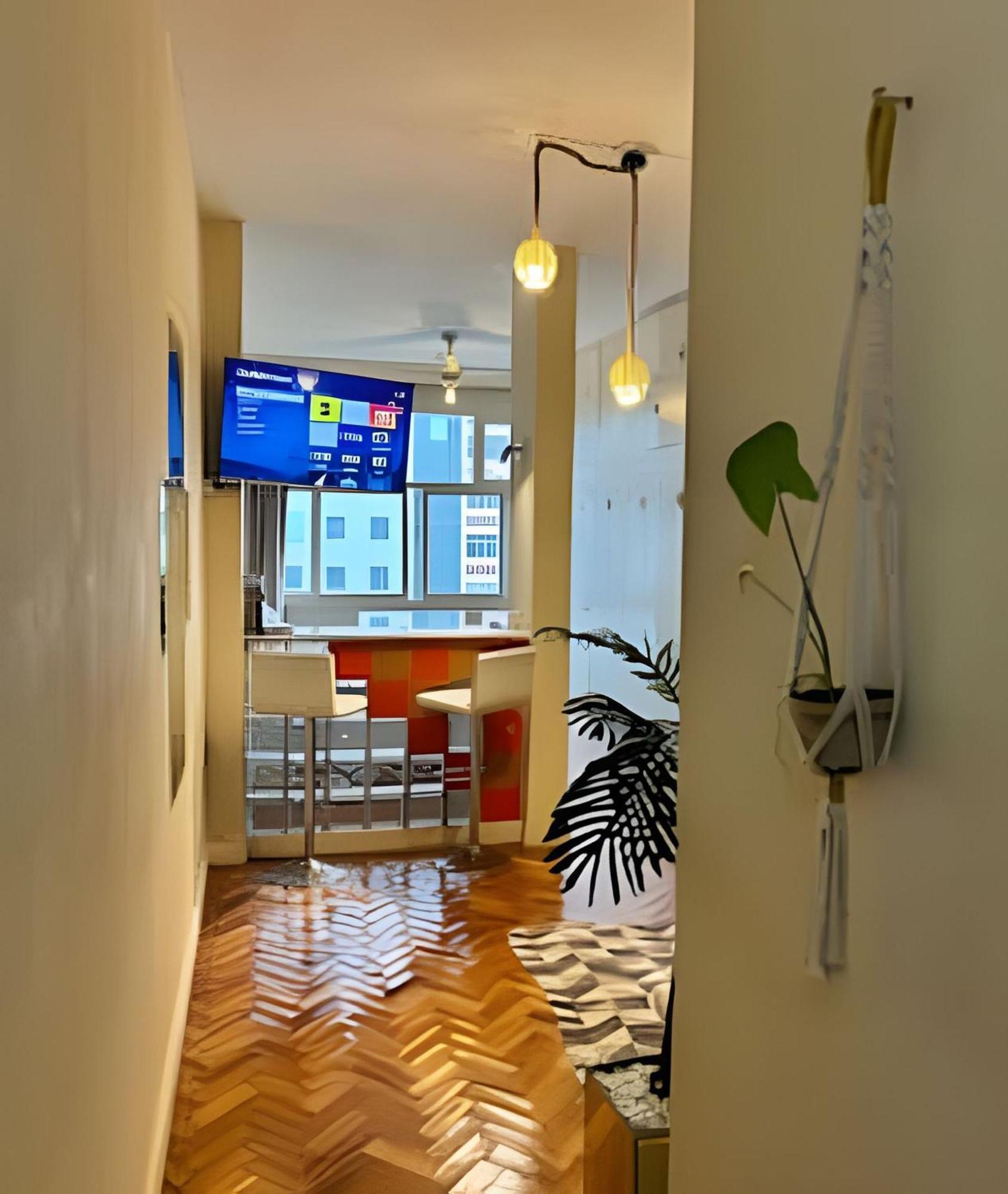 Apartamento Em Copacabana Com Vista Lateral Do Mar Rio de Janeiro Exterior foto